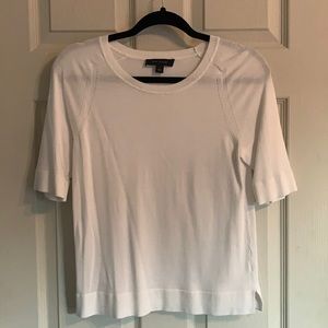 Ann Taylor S Short Sleeve Sweater In White #432718